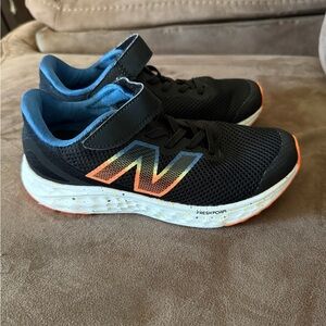 New Balance Kids' Black and Orange Sneakers